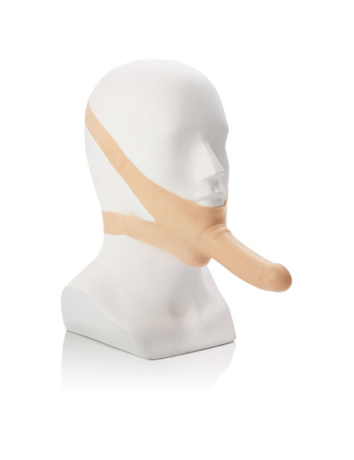 Knebel z latexu - wibracyjny akcesorium The Accommodator Dong Light, 14 cm x Ø 4 cm - Zabawki BDSM