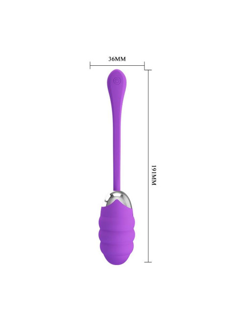 PRETTY LOVE Franklin Egg Purple - bezprzewodowe wibrujące jajko zabawka dla par