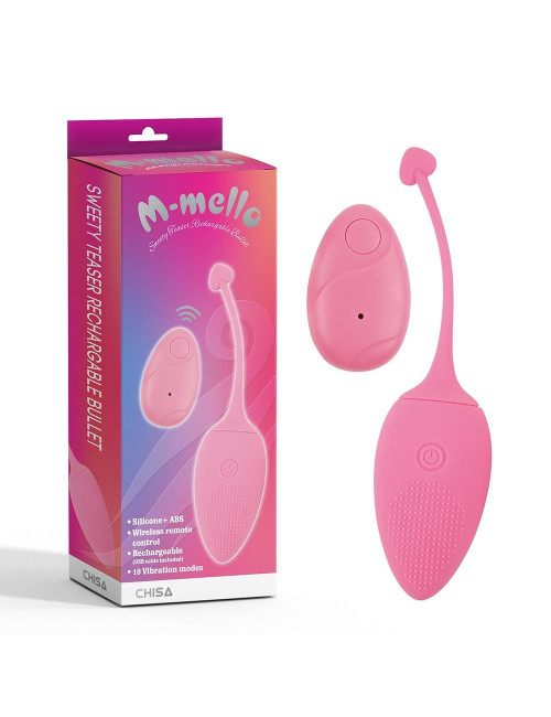 Sweety Teaser - Bezprzewodowe Jajko Wibrator, Silikon ABS, USB, 10 Trybów