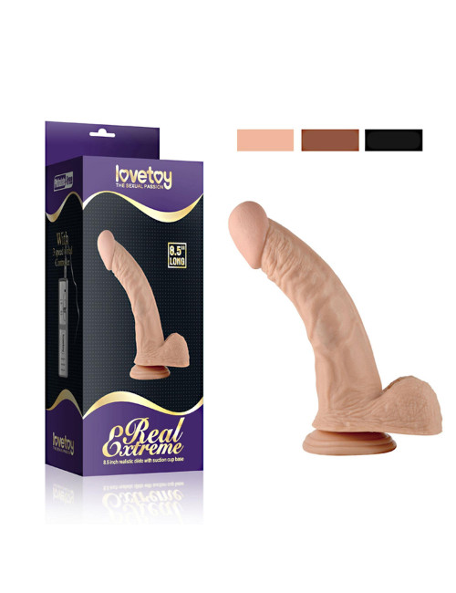 Lovetoy Realistyczny Wibrator 8,5 cala z Przyssawką