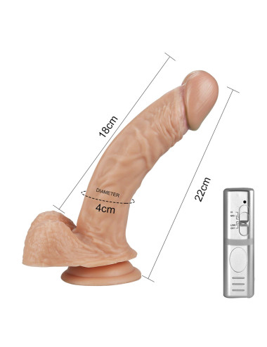 8.5 Real Extreme Vibrating Dildo Flesh