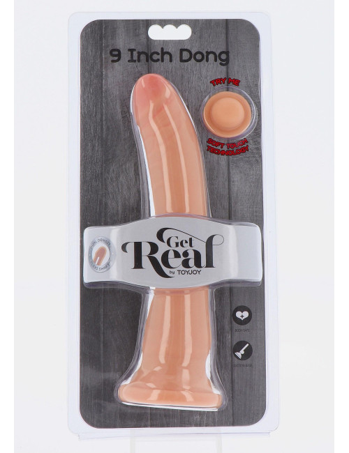 Dual Density Dildo 9 cali Light skin tone Zabawki Cyber Skóra