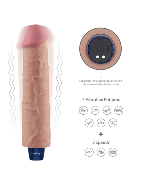 Lovetoy Realistyczny Dildo Softee Soft-Skin 9.5 cala