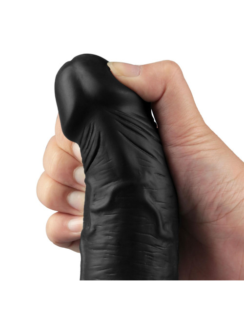 9.5" Real Softee Rechargeable Dildo TPE Vibrating - Realistyczny, Wodoodporny, USB, 24 cm
