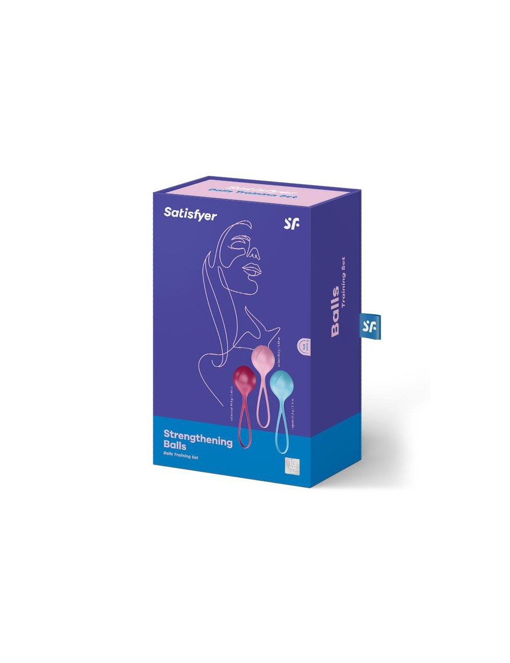 Satisfyer C03 - zestaw 3 kulek gejszy do ćwiczeń Kegla