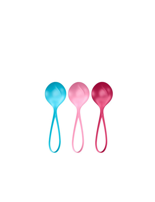 Satisfyer C03 - zestaw 3 kulek gejszy do ćwiczeń Kegla