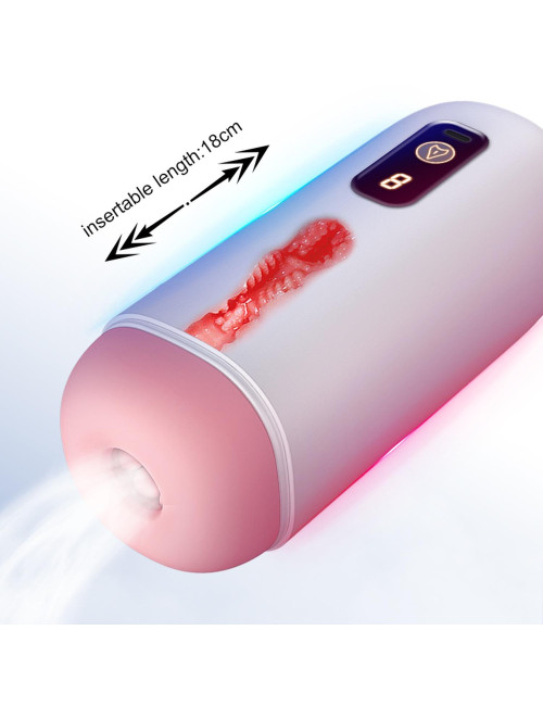 B - Series Fox Masturbator USB z 8 funkcjami wibracji