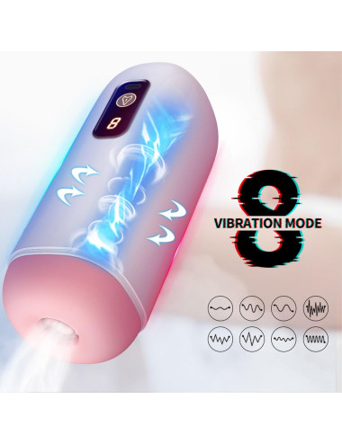 Masturbator- USB Rechargeable, 8 vibration functions