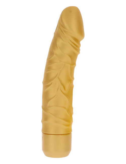 Gold Dicker Original Wibrator Gold - Silikonowy Cyber Skóra Zabawki