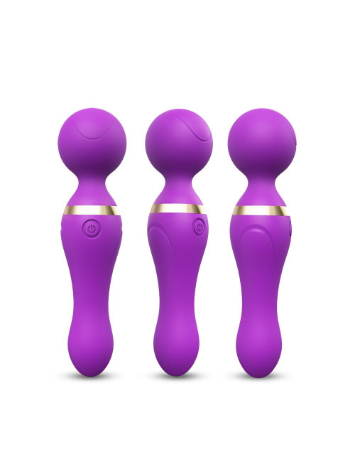 Freeza Purple - masażer wibrator silikonowy, 9 trybów wibracji, wodoodporny, zabawka erotyczna USB