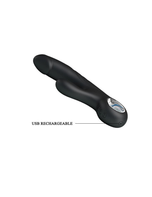 PRETTY LOVE Selene USB Wibrator Punktu G - Czarny, 7 Funkcji