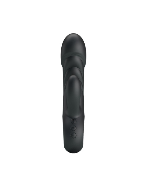 Pretty Love Ansel USB Black - Wibrator Punktu G z 7 trybami, silikonowy, wodoodporny
