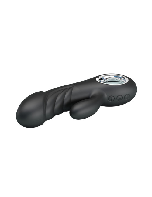 Pretty Love Ansel USB Black - Wibrator Punktu G z 7 trybami, silikonowy, wodoodporny