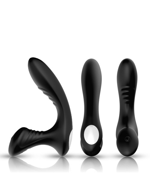 Storm Black Masażer Prostaty – Zabawki Analne i Masażery Prostaty, silikon + ABS, wodoodporne