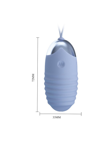 PRETTY LOVE - JESSICA Dream chaser 3, Blue, Wireless remote control 12 vibration functions