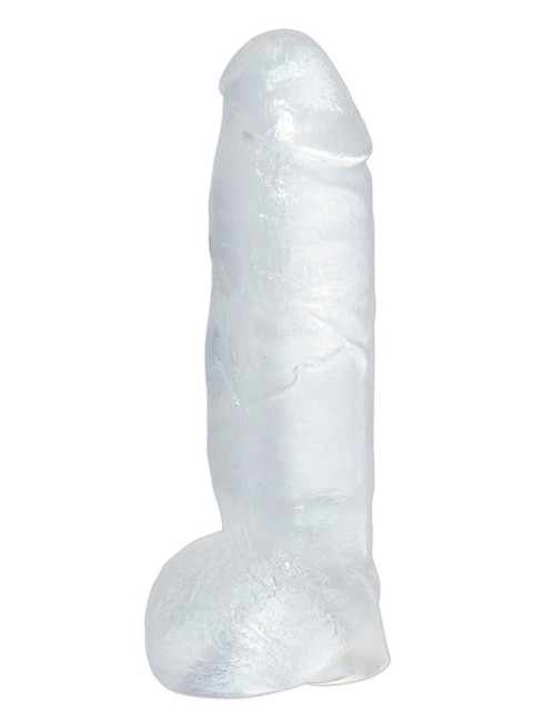 Crystal Clear Przezroczyste Dildo Żelowe 23 cm