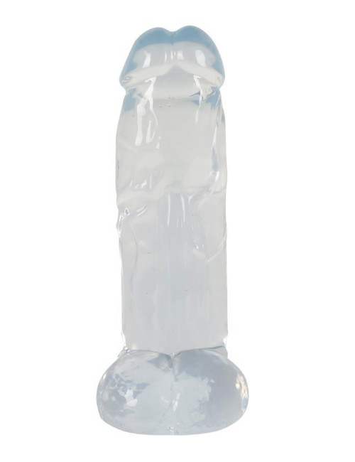 Crystal Clear Przezroczyste Dildo Żelowe 23 cm