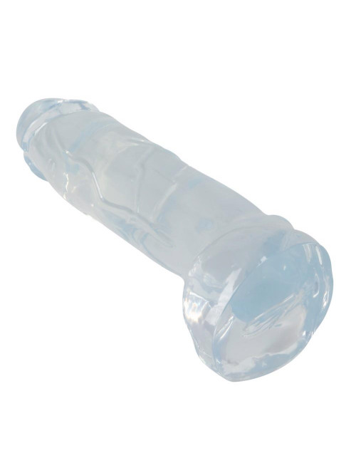 Crystal Clear Przezroczyste Dildo Żelowe 23 cm