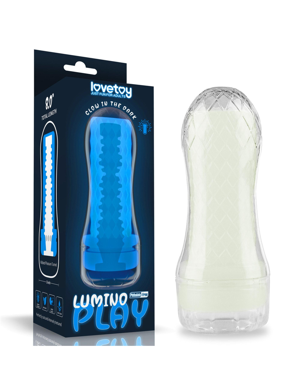 Lumino Play Ribbed Masturbator – Zabawki dla dorosłych, Masturbator