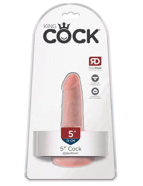 King Cock 5 inch Flesh Dildo - Zabawki PVC, Cyber Skóra