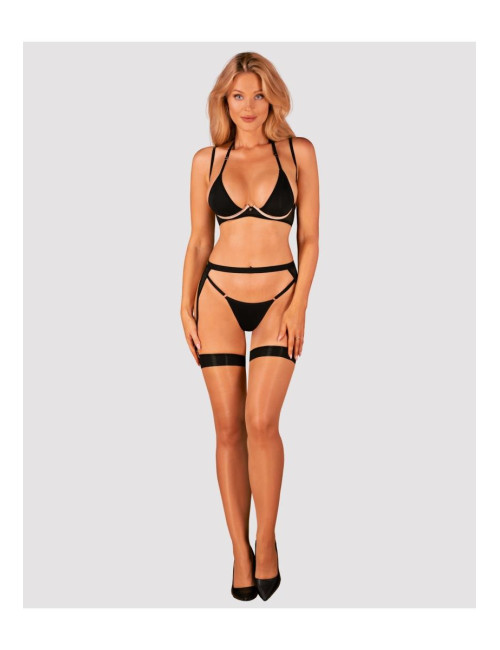 Obsessive Selinne 3-częściowy komplet bielizny XL/2XL