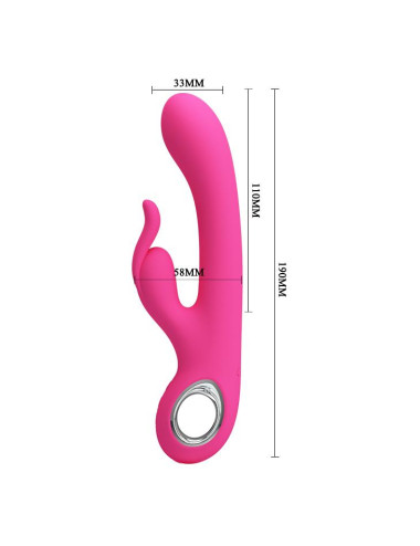 PRETTY LOVE - CARINA, PINK, USB, 7 function