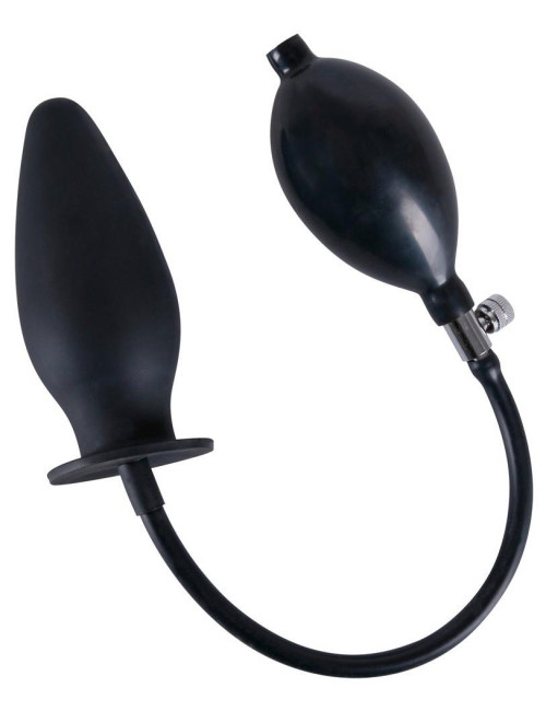 Inflatable Dildo Butt Plug - Zabawka Analna Pompowana Silikonowa 11,5 cm
