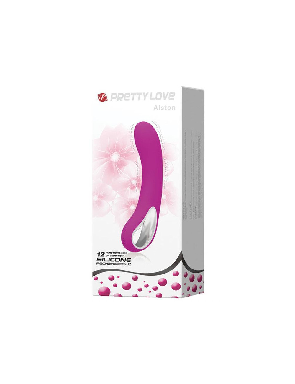 PRETTY LOVE ALSTON USB - Wibrator Punkt G, 12 funkcji, silikonowy