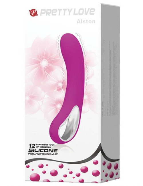 PRETTY LOVE ALSTON USB - Wibrator Punkt G, 12 funkcji, silikonowy