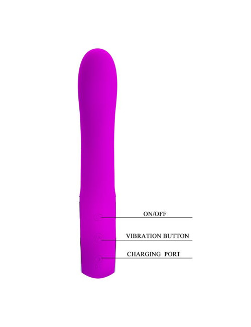PRETTY LOVE ALSTON USB - Wibrator Punkt G, 12 funkcji, silikonowy