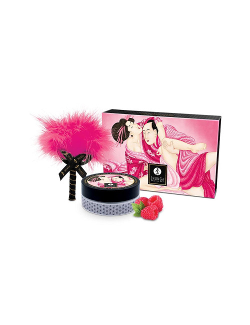 Puder smakowy Raspberry – Puder do masażu na sucho – Słodycze erotyczne