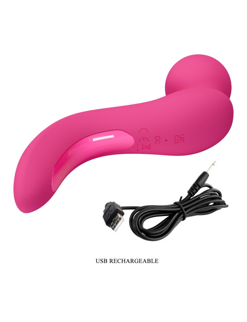 LOIS – Wibrator bezprzewodowy 10 funkcji wibracji, silikon ABS, USB ładowany, wodoodporny – Masażer Zabawki