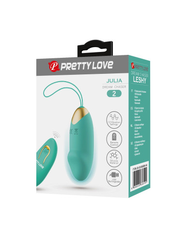 PRETTY LOVE - JULIA Dream chaser 2, Green, Wireless remote control 12 vibration functions