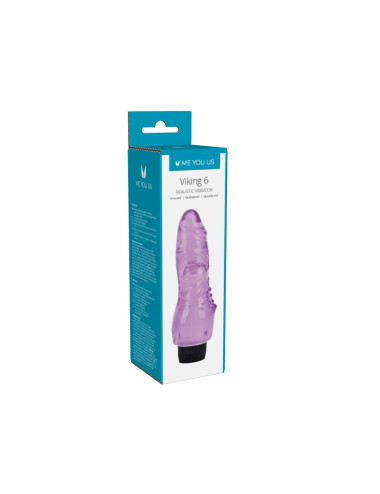 Me You Us Viking Realistic Vibrator Purple