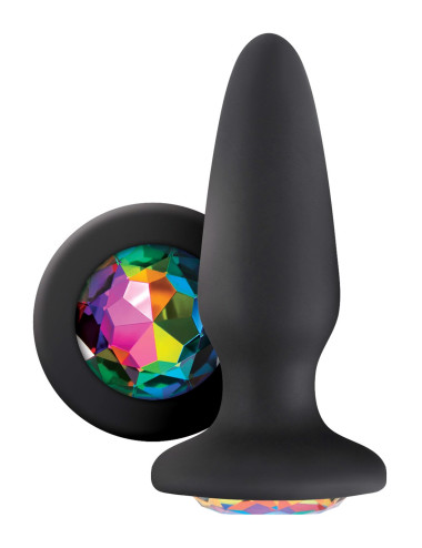 Glams Gem Plug Black - Zabawki Analne i Biżuteria Analna z Silikonem 3.2 cm