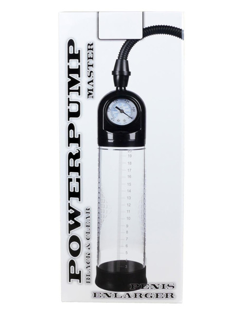 Powerpump MASTER Pompka próżniowa dla mężczyzn Black&Clear - Zabawki Pompki Dla mężczyzn