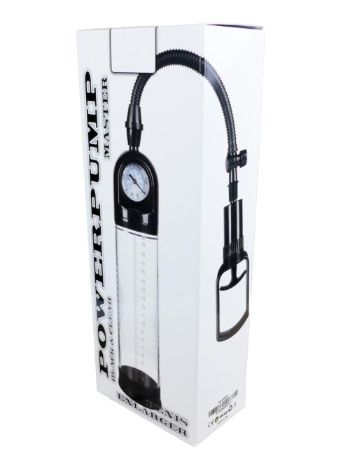 Powerpump MASTER Pompka próżniowa dla mężczyzn Black&Clear - Zabawki Pompki Dla mężczyzn