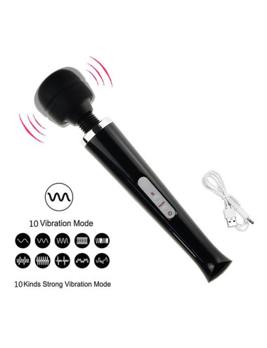 Stymulator-Magic Massager Wand USB Pink 10 Function