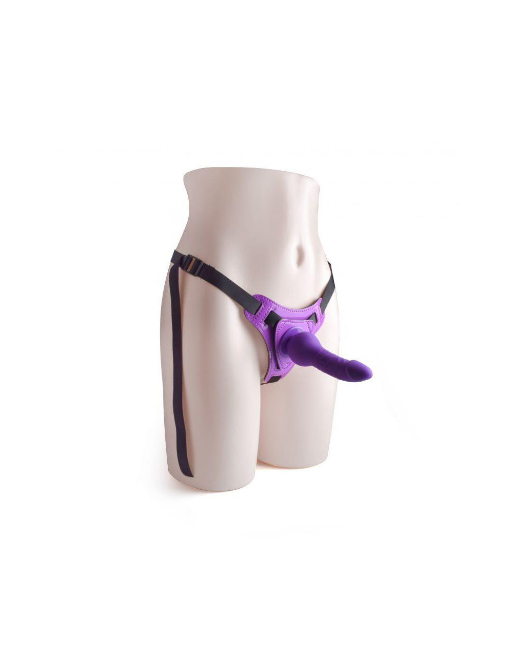 Toyz4lovers Fioletowy Strap-On z Realistycznym Dildo