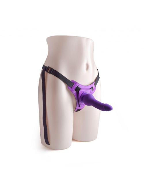 Toyz4lovers Fioletowy Strap-On z Realistycznym Dildo