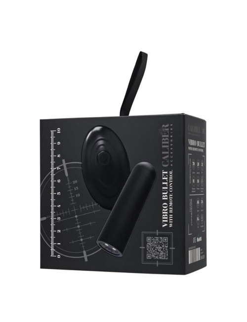 Vibro Bullet z pilotem RealStick CALIBER 7 cm - mini wibrator
