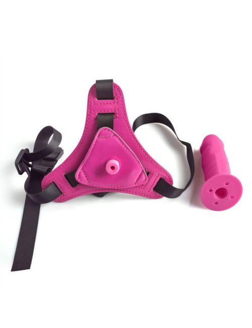 Toyz4lovers Różowy Strap-On z Realistycznym Dildo