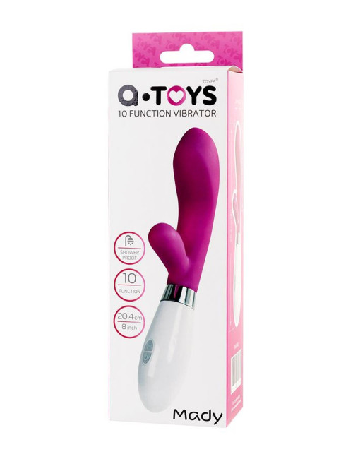 Wibrator Silikonowy Króliczek Mady A-Toys 20,4 cm