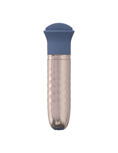 The Thrill - 10 Speed Interchangeable Vibrator - Blue