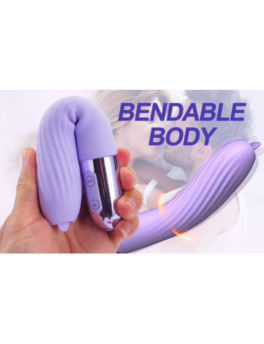 Wibrator-Silicone Vibrator USB, 10 vibration modes, Heating
