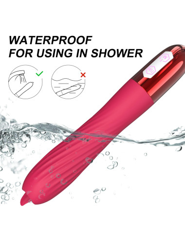 Wibrator-Silicone Vibrator USB, 10 vibration modes, Heating