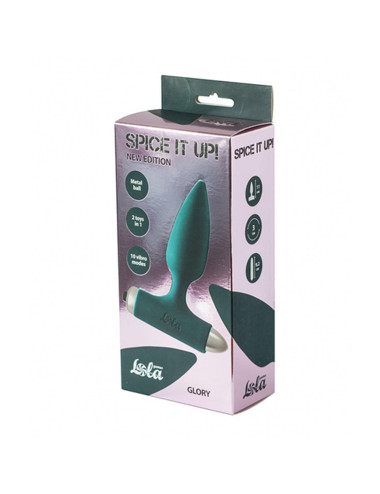 Vibrating Anal Plug Spice it up New Edition Glory Dark green