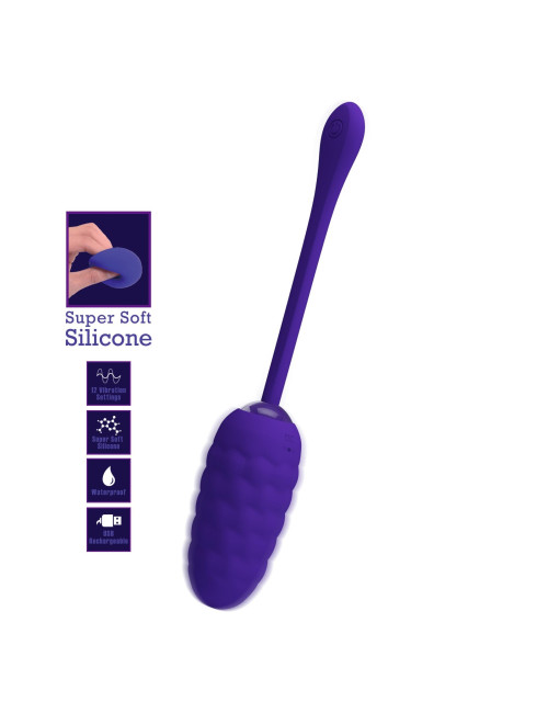 Pretty Love Marina Egg Purple - Jajko Wibrujące Bezprzewodowe z 12 Funkcjami