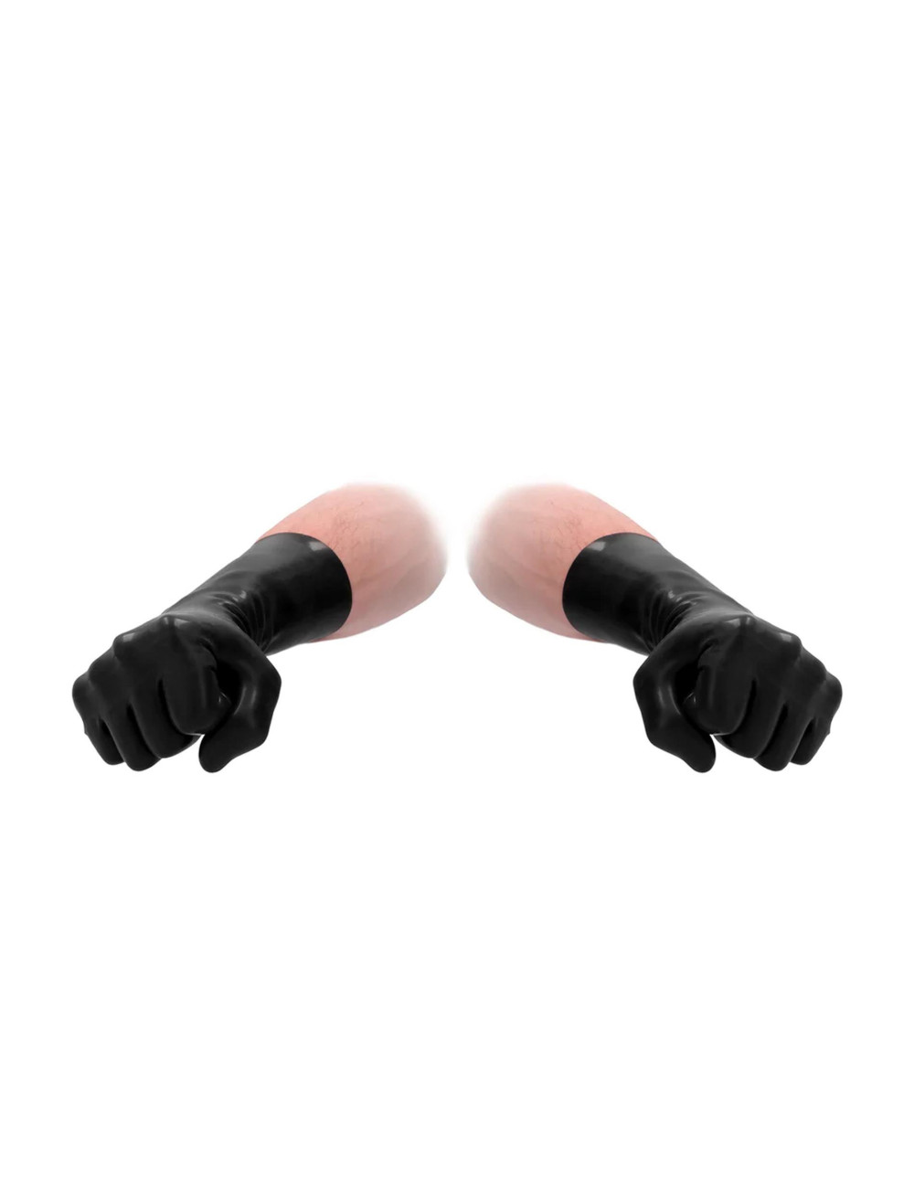 Lateksowe rękawiczki do fisting unisex Fist It Czarne