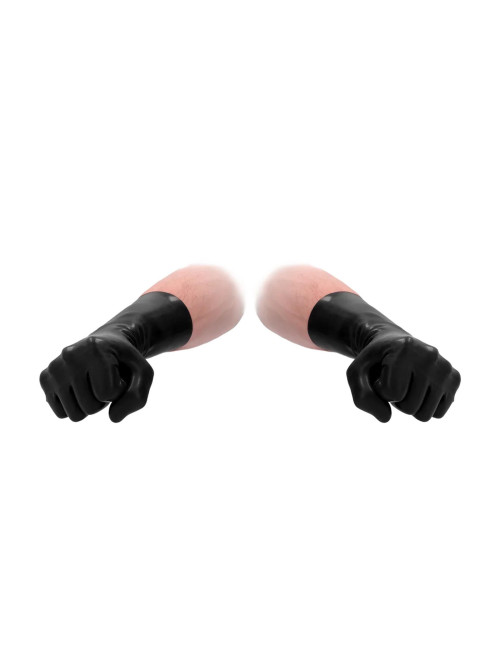 Lateksowe rękawiczki do fisting unisex Fist It Czarne